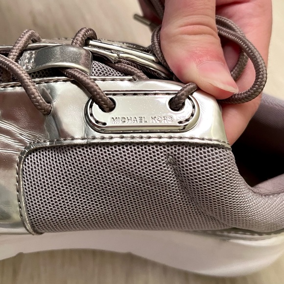 Michael Kors Gray/Silver Sneakers - Picture 5 of 7
